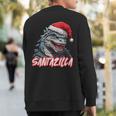 Santazilla Japanese Monster Kaiju Christmas Sweatshirt Back Print