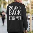 Secret Space Program Military Font 20 And Back Survivor Sweatshirt Back Print