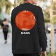 Solar System Group Costumes Giant Planet Mars Costume Sweatshirt Back Print