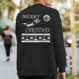 Sprint Car Racing ChristmasDirt Track Cars Sweatshirt Back Print