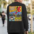 Superhero Birthday Boys 6 Amazing Awesome Super Sweatshirt Back Print