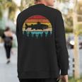 Trout Vintage Retro Sweatshirt Back Print