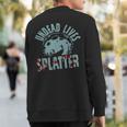 Undead Lives Splatter Zombie Sweatshirt Back Print