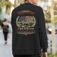 Us Military Submarine For A Veteran Submariner Sweatshirt Back Print