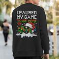 Video-Game Controller Santa Hat Christmas Gaming X-Mas Gamer Sweatshirt Back Print