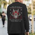 Viking Santa Deck The Halls With Skulls And Bodies Sweatshirt Back Print