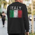 Vintage Italy Italia Italian Flag Pride Sweatshirt Back Print