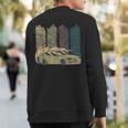 Vintage Japanese Drift Car Streetwear Retro Drifting Racecar Sweatshirt Back Print