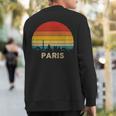 Vintage Paris France SouvenirSweatshirt Back Print