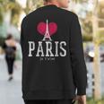 Vintage Paris I Love Je T'aime France Sweatshirt Back Print