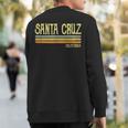 Vintage Santa Cruz California Ca Souvenir Sweatshirt Back Print