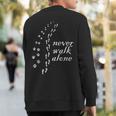 Never Walk Alone Dog Lovers Sweatshirt Back Print