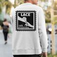 13Th Wedding Anniversary Traditional Lace Sweatshirt Back Print