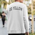 Go Yellow Team Summer Camp Competition Color Event War Game Sweatshirt Back Print