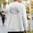 Key West Florida Vintage Vacation Sweatshirt Back Print