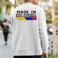 Made In Colombia Colors Colombian Flag Patriotic Sweatshirt Back Print