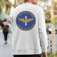 US Army Aviation Branch Insignia Veteran Veterans Day Sweatshirt Back Print