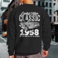 65Th Birthday Vintage Classic Car 1958 B-Day 65 Year Old Sweatshirt Back Print