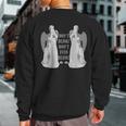 Alert Weeping Angels Don't Even Blink 2 Sci Fi Sweatshirt Back Print