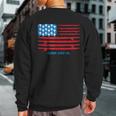 Aloha Surf Hawaii American Flag Sweatshirt Back Print