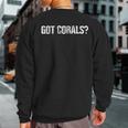 Aquarium Coral Aquarist Sweatshirt Back Print