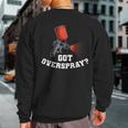 Auto Body Painter Automotive Car Paint Technician Overspray Sweatshirt Back Print