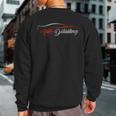 Auto Detailing Red And Black Sweatshirt Back Print