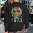 Awesome Since 1973 50Th Birthday 50 Year Old Cat Lovers Sweatshirt Back Print