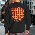 Belgian Waffle Syrup Breakfast Food Snack Waffle Lover Sweatshirt Back Print