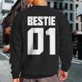 Bestie 01 Bestie 02 Bestie Squad Matching Bff Friend Crew Sweatshirt Back Print