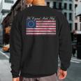 Betsy Ross Original Rebel Usa American Flag Sweatshirt Back Print