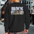 Block Island Lighthouse Souvenir Rhode Island Beach Keepsake Sweatshirt Back Print