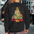 Christmas Herping Herpetology Frog Snake Herp Sweatshirt Back Print