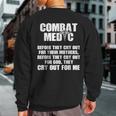 Combat Medic Cry Out Usa American Military Sweatshirt Back Print