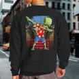 Dabbing Alien Hawaiian Ufo Hawaii Beach Surf Summer Sweatshirt Back Print