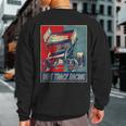 Dirt Track Racing Race Sprint Car Vintage Retro Dirt Track Sweatshirt Back Print