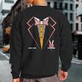 Easter Tux Costume Tuxedo Easter Sunday Sweatshirt Back Print