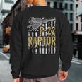 F-22 Raptor Fighter Jet Usa Flag Military F-18 Plane Sweatshirt Back Print