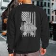 F22 Raptor Fighter Jet Airplane American Flag F22 Sweatshirt Back Print