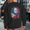 Filipinos Mexican Love México Y Filipinas Sweatshirt Back Print