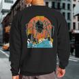 Giant Spider Sunset Japanese Sweatshirt Back Print