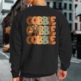 Gobble Turkey Day Happy Thanksgiving Sweatshirt Back Print