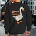 Goose Whisperer Farmer Animal Goose Sweatshirt Back Print