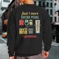 Guitar Player Pedal Board Guitarist Playing Guitars Sweatshirt Back Print