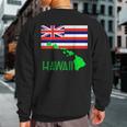 Hawaiian Islands State Flag Sweatshirt Back Print