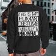 This Is My Human Costume I'm Really A Narwhal Sweatshirt Back Print