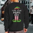 I'm The Mimi Elf Family Matching Christmas Pajama Sweatshirt Back Print