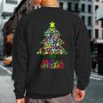 International Flags Nations Love World Peace Christmas Tree Sweatshirt Back Print