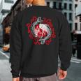 Japanese Fish Tattoo Pisces Yin Yang Sweatshirt Back Print