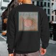 Just Peachy Southern Georgia Vintage Look Graphic Sweatshirt Back Print